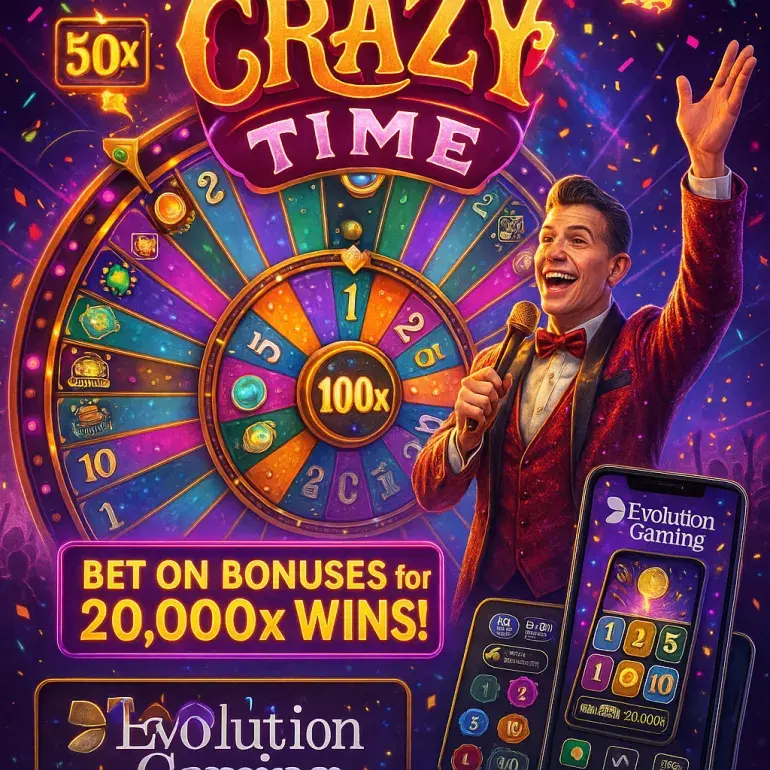 Crazy Time Slot Demo | RTP, Max Win, How to Play & Free Play